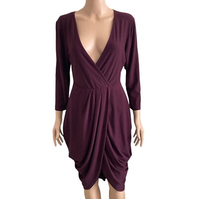 Love Fast Live Hard Dress Womens Large Purple Stretch New