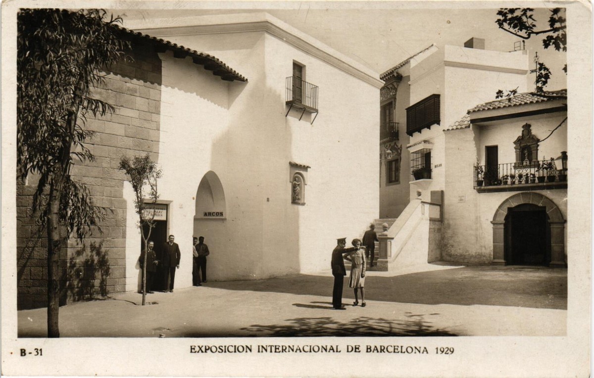 Espagne, Exposition internationale de Barcelone 1929, Palais National Vintage si Espagne, Exposition internationale de Barcelone 1929, Palais National Vintage si