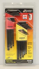 Bondhus 20199 Ball End SAE & Metric 22pc Hex Key Set, 13-Pc IN, 9-Pc MM, New