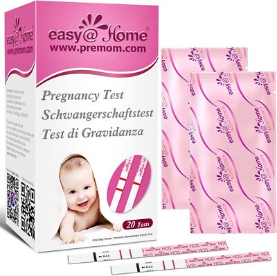 Easy@Home 20 X Schwangerschaftstest Frühtest 10 Miu/Ml - Empfindliches Und Schne