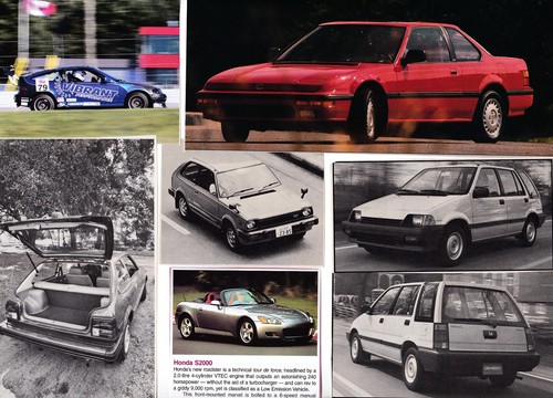 64 LOT HONDA Vehicles, Most Vintage, USA Magazine Clips. US Postage Is $3.60