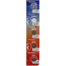 5 Renata 371 Mercury Free Silver Oxide SR920SW Watch Batteries