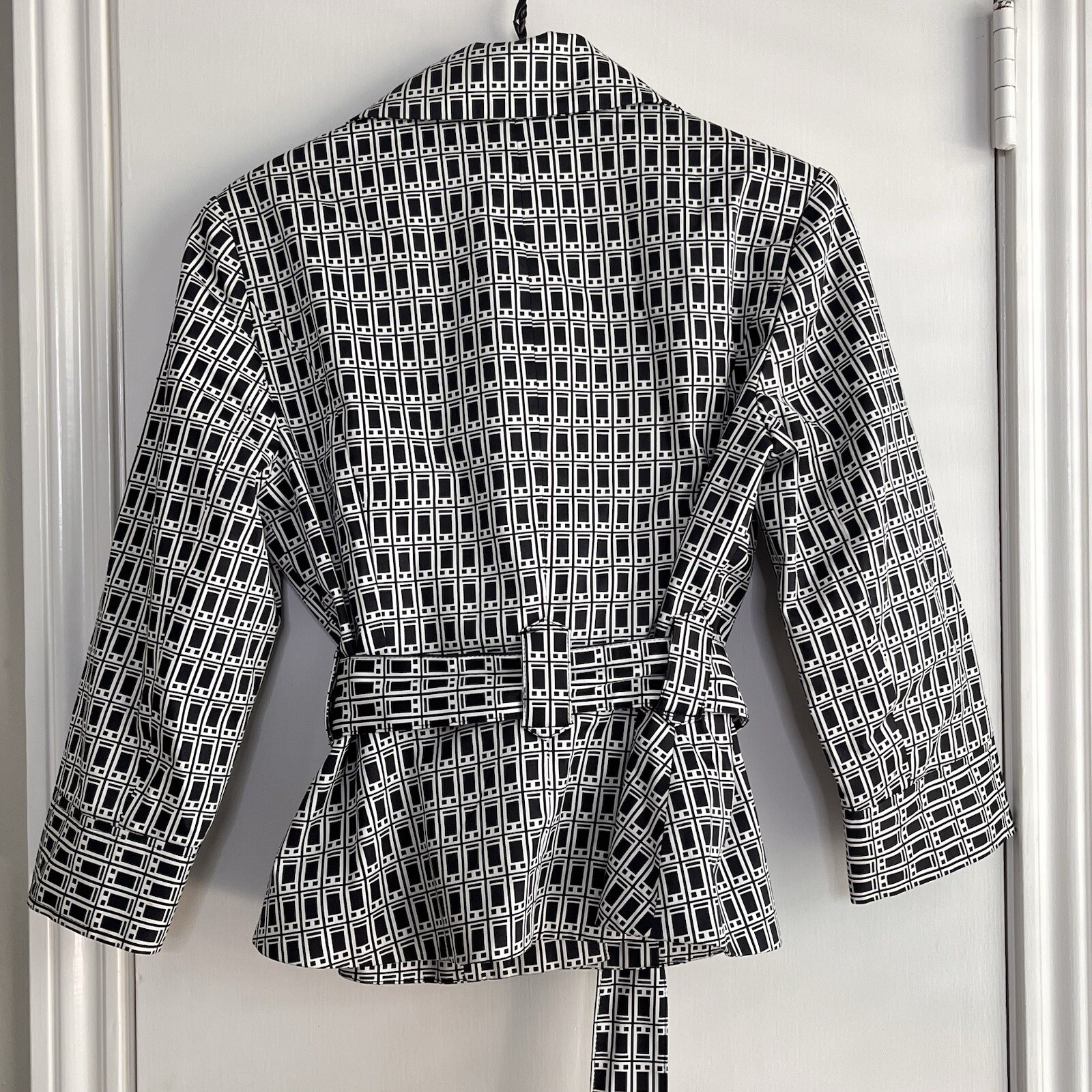 Grace Elements Geometrical Blazer Jacket Belt Box… - image 4