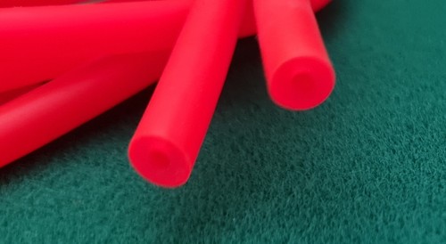 Heavy duty catapult elastic magenta Natural Rubber Latex tubing 11 ft 2" length - Picture 2 of 2
