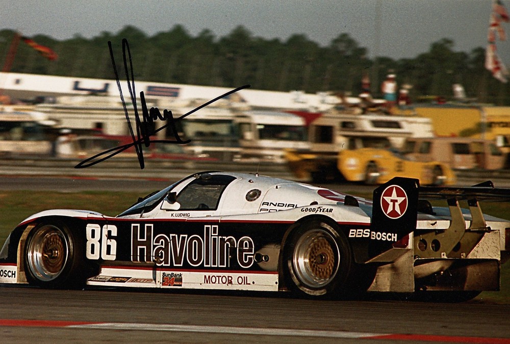 Klaus Ludwig Le Mans Racing Driver Hand Signed 12x8 Inch Photo AA