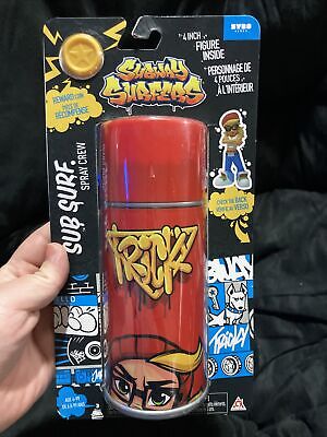 SUBWAY SURFERS SPRAY CREW JAKE AND TRICKY 4” FIGURE INSIDE THE CAN