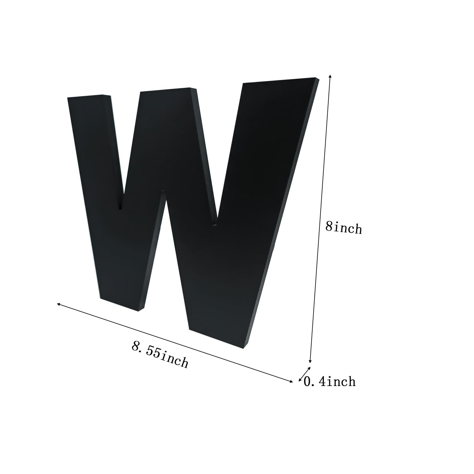 8 Inch Large House Numbers Black Modern Home Address Signage for Outside Wide...