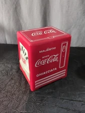 Vintage MAJESTIC Coca Cola Napkin Dispenser With Napkins, GHIACCIATA