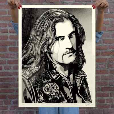 Lemmy Damaged Case Motorhead - Shepard Fairey Signed Art Print - Fast Shipping!