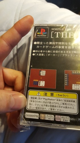 Poker / Cards Simple 1500 Vol 7 PS1 Japan. Brand new rips in factory seal.😲rare - Picture 3 of 11