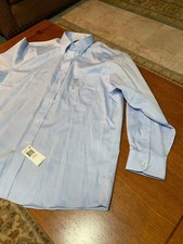 NWT Chaps Regular Fit Ultimate Cotton Stretch Dress Shirt 17 32/33 XL STRETCH