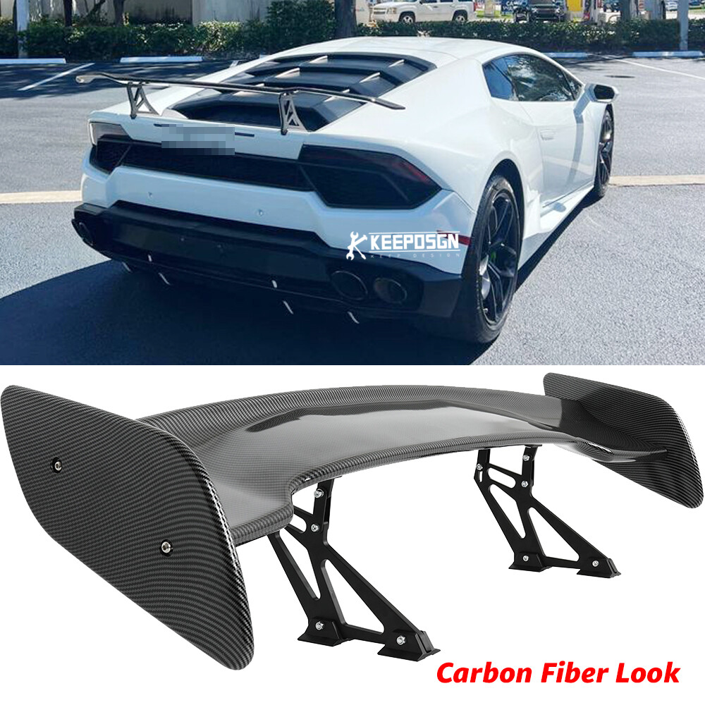 Carbon Fiber Look Rear Trunk Spoiler GT Style Racing For Lamborghini Huracan