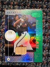BILL HALL 2002 LEAF CERTIFIED Mirror Emerald 1/5 ❗️ Game Used Bat