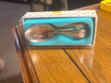 Wm. A. Rogers Silverplate Baby Spoon Bent Curved Oneida LTD Original Box