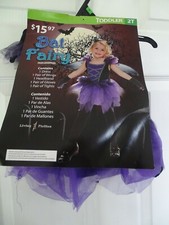 HALLOWEEN BAT FAIRY COSTUME 2T WINGS/GLOVES/TIGHTS/HEADBAND BRAND NEW SO CUTE