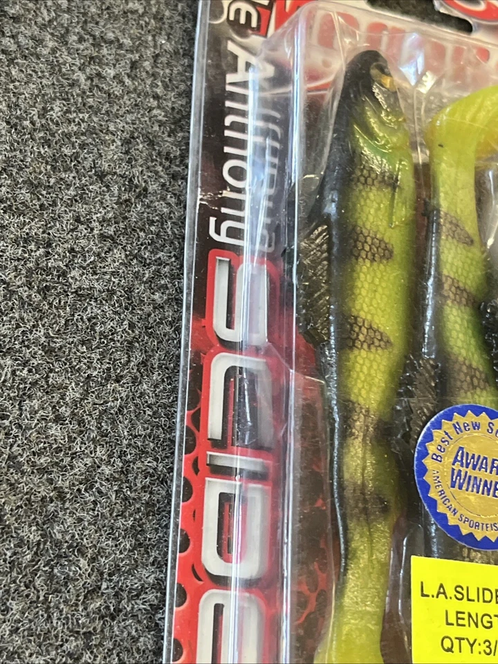 "Señuelo deslizante Megabait La Little Anthony Swimbaits paquete de 3 descontinuado de colección 5""" Foto 4 de 4