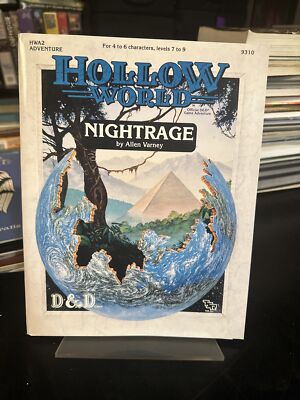 Hollow World | Nightrage | D&D Module | 9310 | TSR | with MAP