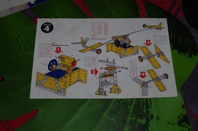 Notice Meccano Constructeur D'avion N°0, 1,10 Francs, Originale Et Ancienne