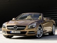 Cars convertible mercedes benz sl Desk Mat Stitched