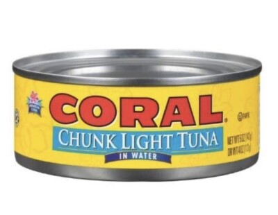 Coral Chunk Light Tuna In Water 5 Oz. (Pack Of 48 Cans)