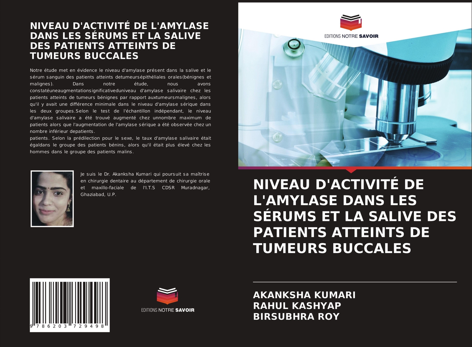 Niveau D'activité De L'amylase Dans Les Sérums Et La Salive Des