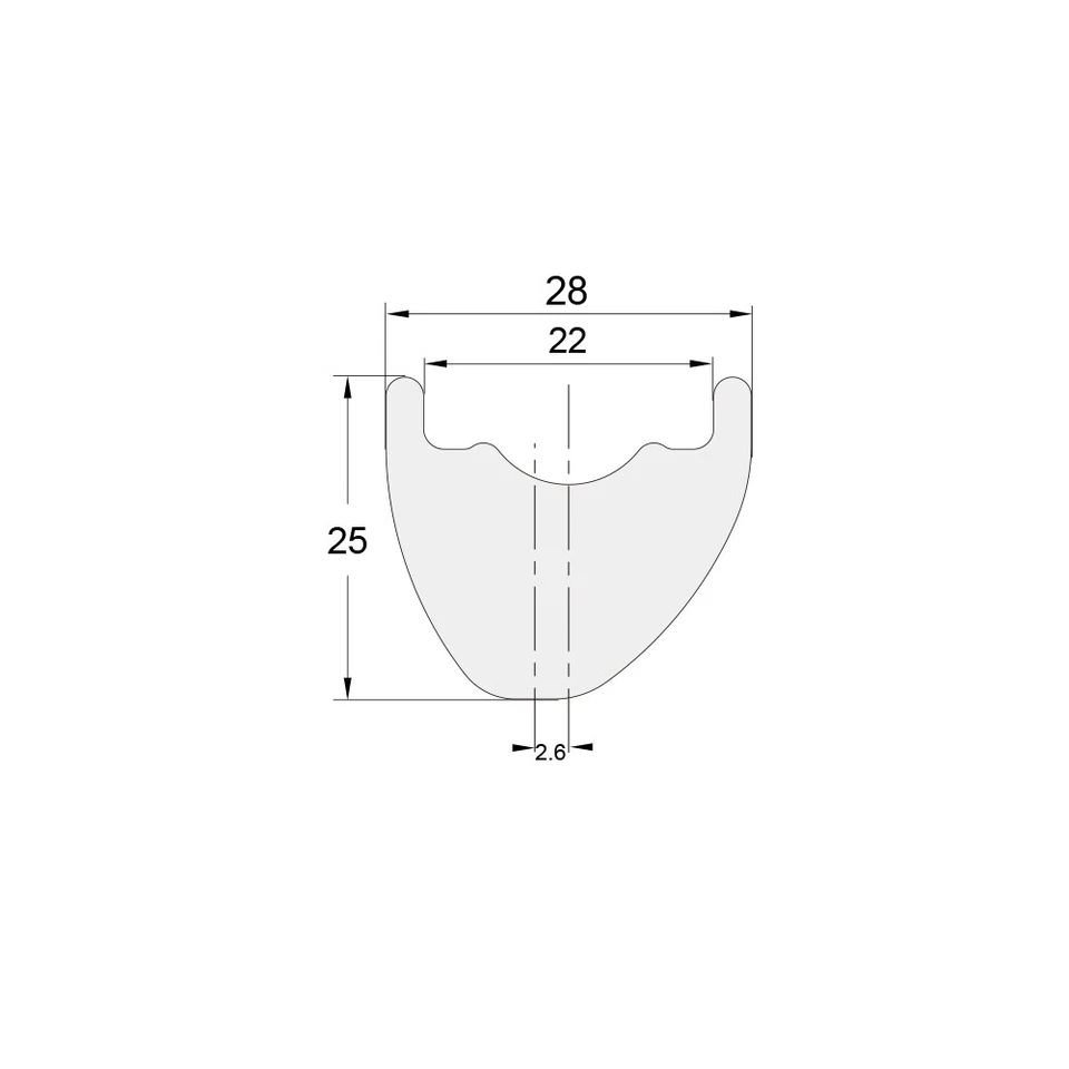 VENTA 27.5" MTB Llanta de Carbono Asimétrica 28mm Premium 1PAR Foto 2 de 2
