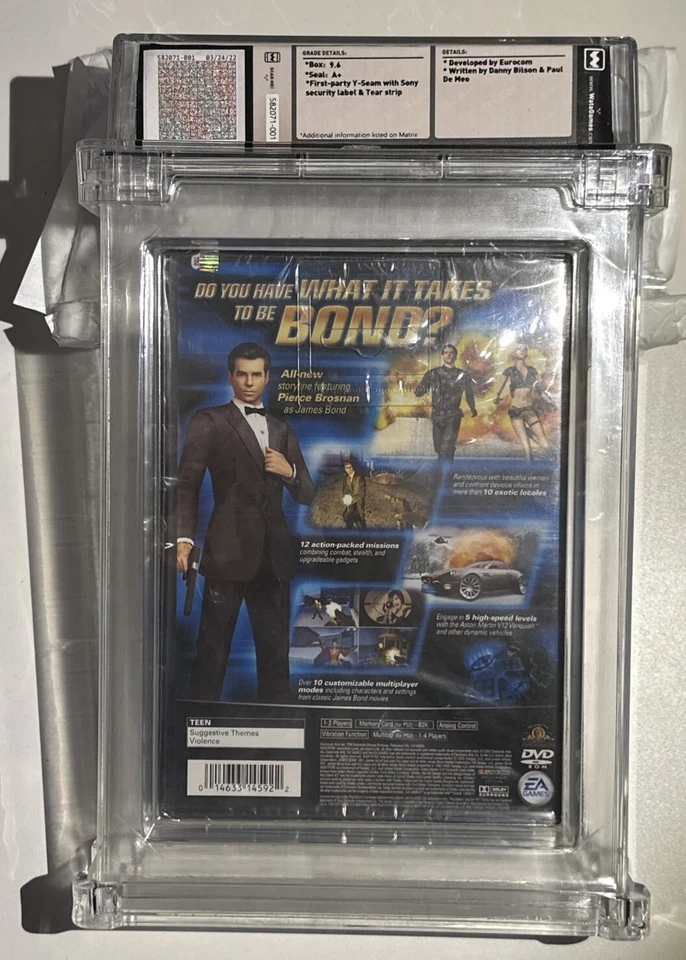 007: Nightfire - Playstation 2 PS2, 2002 EA 1ª impresión ¡COMO NUEVO! Sellado WATA 9.6 A+ Foto 2 de 2