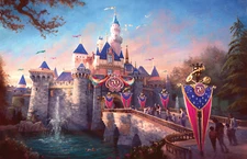 Disneyland Resort 70th Sleeping Beauty Castle Concept Art Poster GLOSSY 11x17