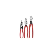 Knipex 3pc Electrical Set 0080158 Journeyman Lineman Diagonal Cutter Stripper
