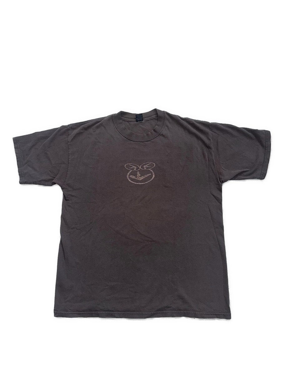 Aphex Twin Tシャツ グレー RARE* Aphex Twin GENUINE VTG shirt 3M Reflective Print