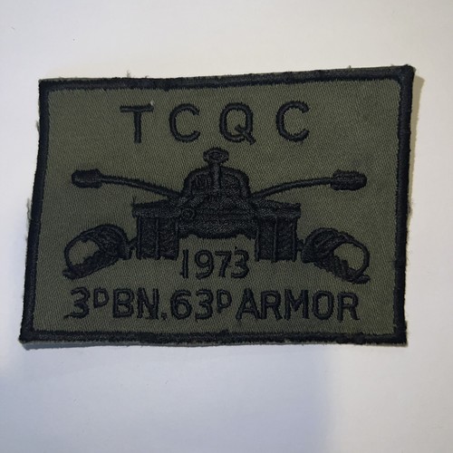 Armor Tcqc 19733rd Battalion 63rd Platoon Patch -subdued