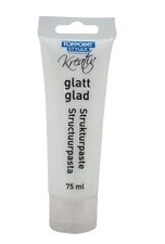 (EUR 34,00 / l) Strukturpaste 75ml glatt weiß für Acrylfarbe