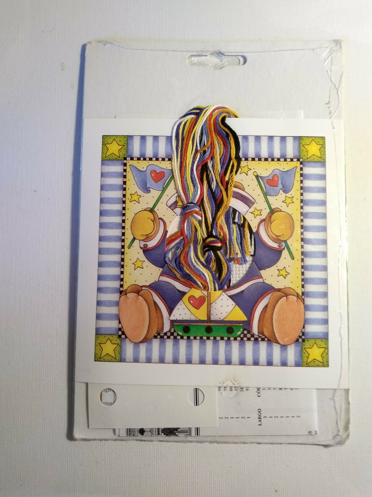 SIMPLICITIES by Janlynn "Sailor Bear" Counted Cross Stitch Kit 6" x 6" NIP