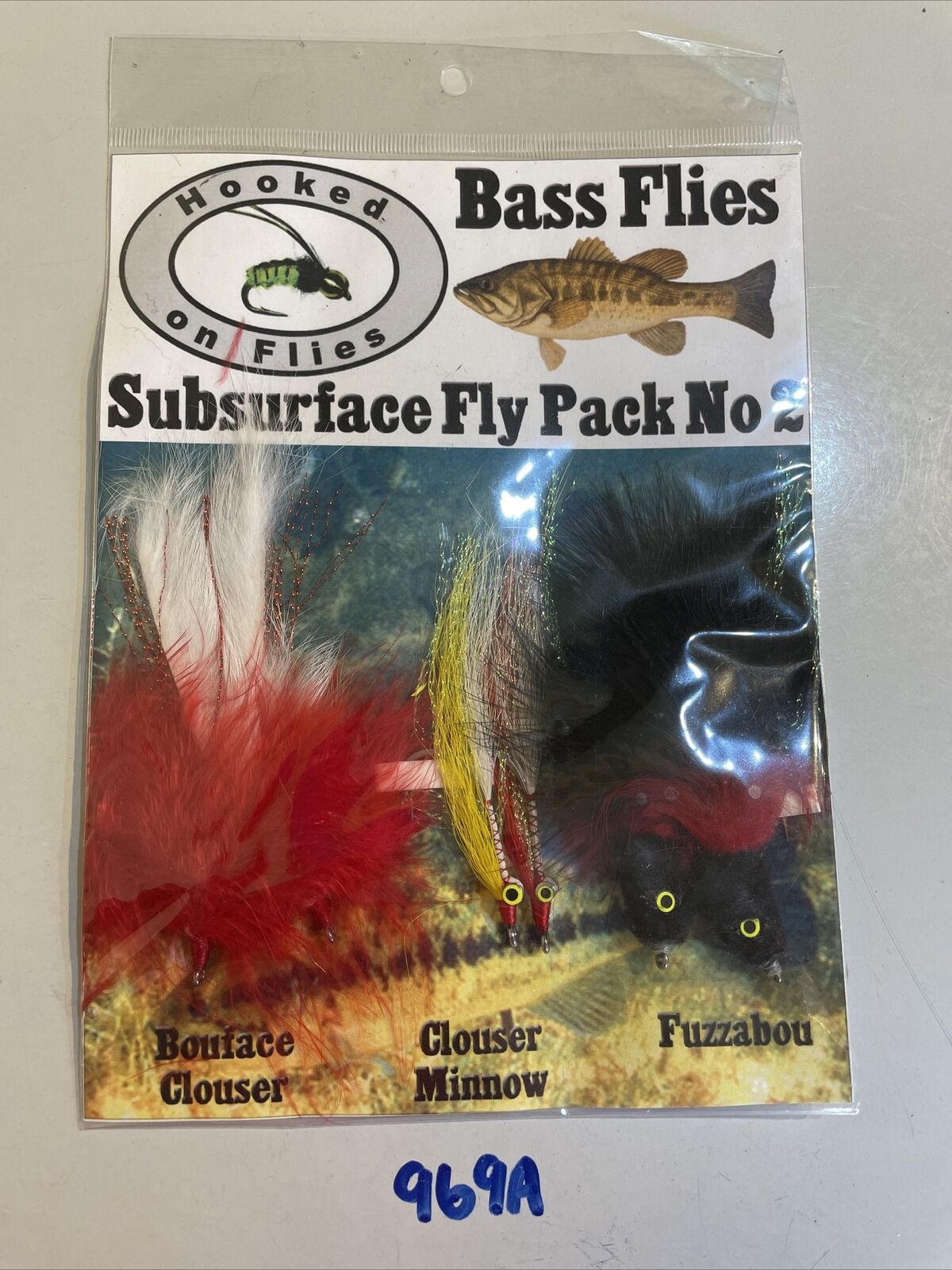 Bass Flies Subsurfce Fly Pack No 2 Game Fishing Flies x 6