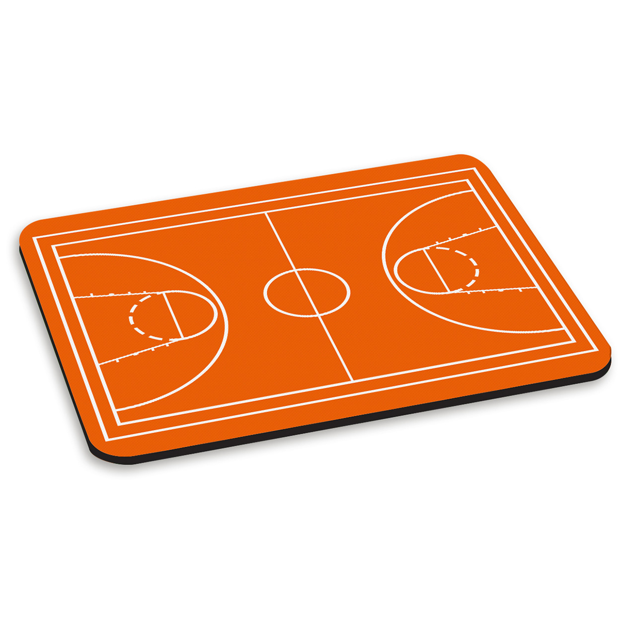 BASKETBALL COURT ORANGE PC COMPUTER MOUSE MAT PAD - Sport Funny