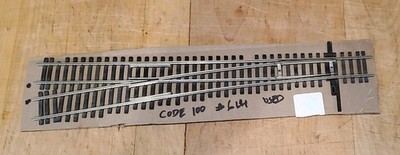 Walthers Code 100 #6 lh Power Routing Turnout used WT08
