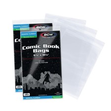 BCW Resealable Current/Modern Comic Bags - 200 ct Acid-Free Modern Clear