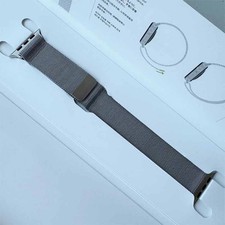 Genuine Apple Watch band Stainless steel Milanese Loop 44MM 45MM 46MM Silver