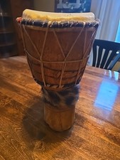 AUTHENTIC African Drum Djembe Hand Carved Woo...