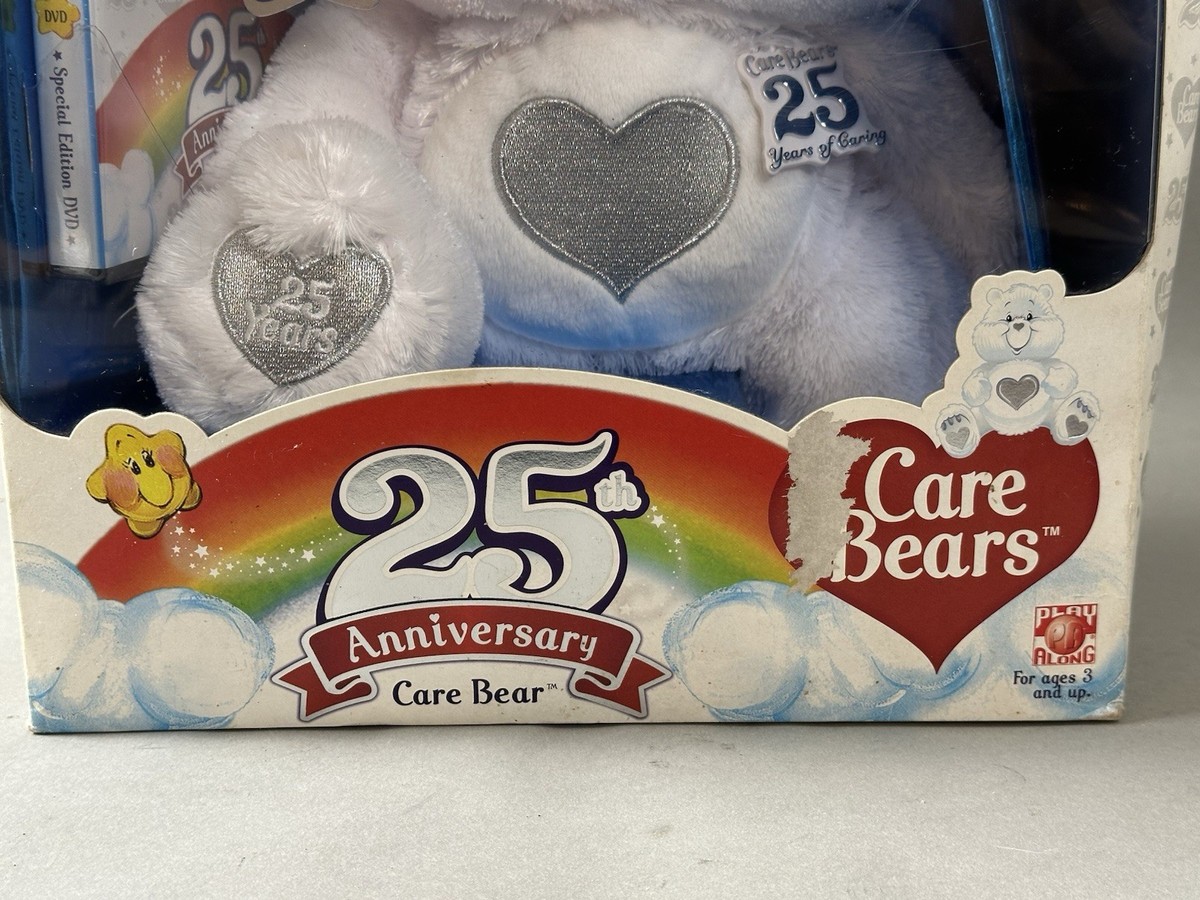 Care Bears 25th Anniversary Bear & DVD Swarovski Crystal Eyes NRFP