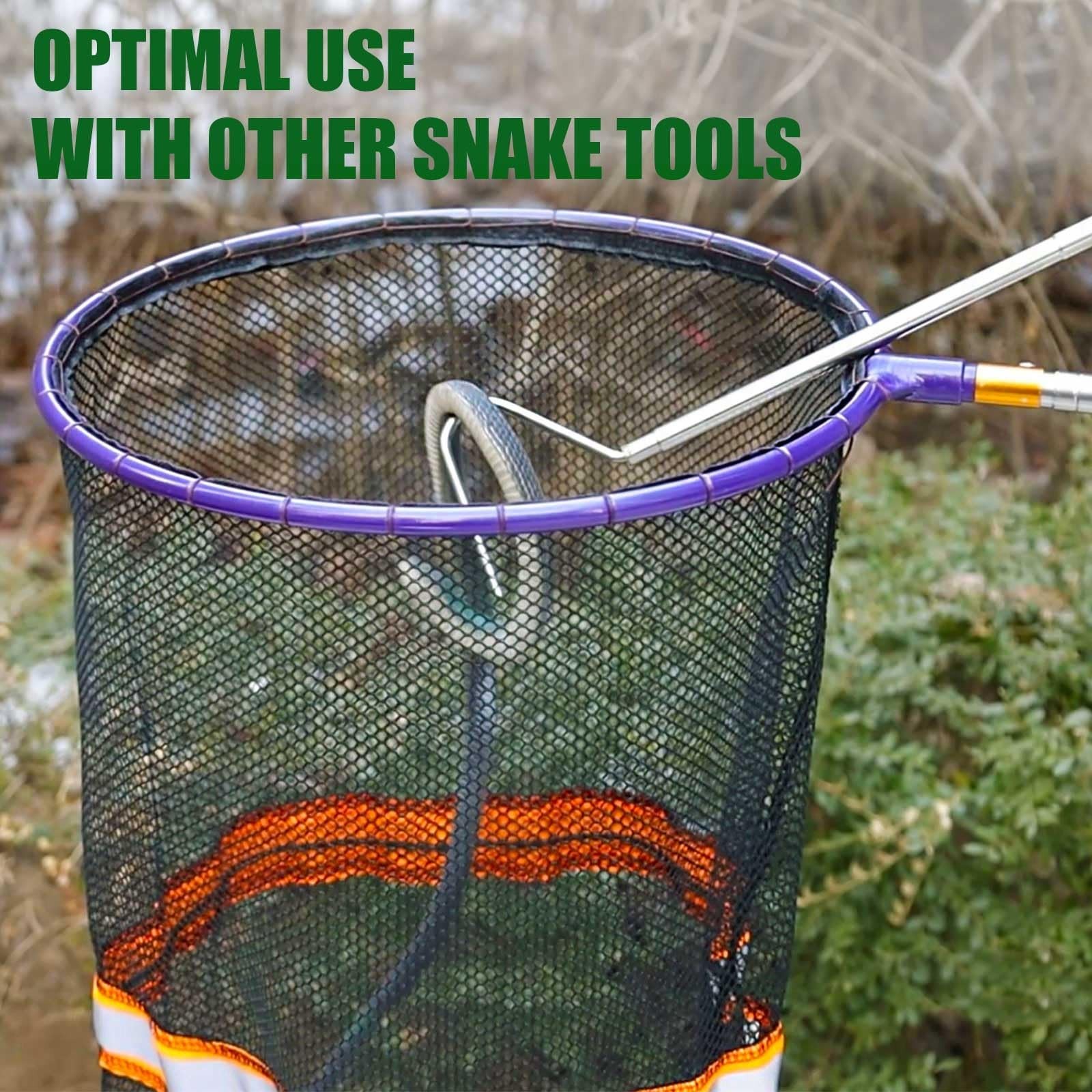 IC ICLOVER Snake Catcher Net, Snake Grabber Handling Tool, Snake Catching Net...