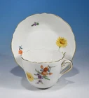 Meissen "Flower 3" Mocha Cup & Saucer 1st Choice