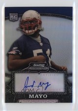 2008 Bowman Sterling Refractor 164/199 Jerod Mayo #123 Auto 4f5