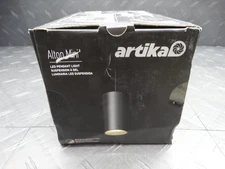 Artika Alton 15W 1 Light Black & Wood Modern 5 CCT Integrated LED Mini Pendant