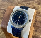 Vintage Men’s Timex Marlin Watch | Black Dial | Gold Tone Accent Ring | Runs