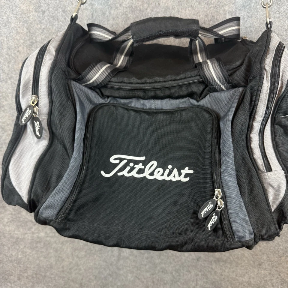 Bolso de Lona Titleist Correa para el Hombro Golf Viaje Negro Equipaje Gimnasio Equipaje de Mano Foto 3 de 4