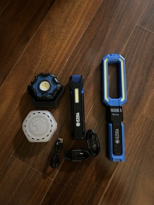 Matco Tools Rechargeable Flood, Folding, And View Through Light Combo.