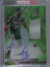 2017 Panini Spectra Jersey Neon Green Prizm /49 Semi Ojeleye #112 Rookie Auto RC