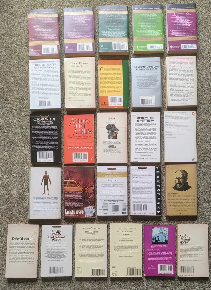 Classic Literature Book Lot - Twain, Dumas, Asimov, Huxley, Dickens, Etc. (26) Foto 2 de 4