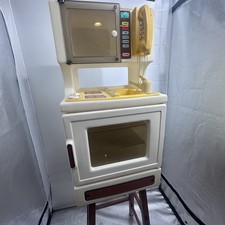 Vintage Little Tikes Child Size Kitchen Sink Stove Oven Microwave